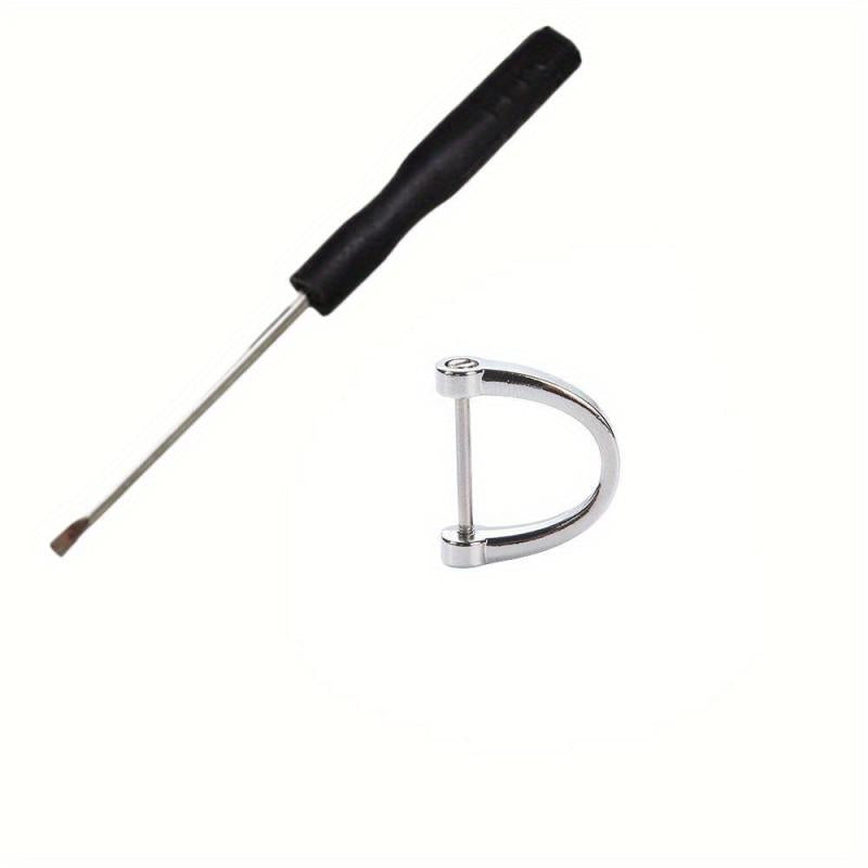 Screw Shackle Heavy D Rings Key Chain Holder