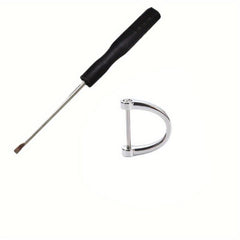 Screw Shackle Heavy D Rings Key Chain Holder