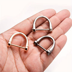 Screw Shackle Heavy D Rings Key Chain Holder