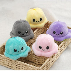 Octopus Keychain Double Sided Cartoon Plush Doll Pendant