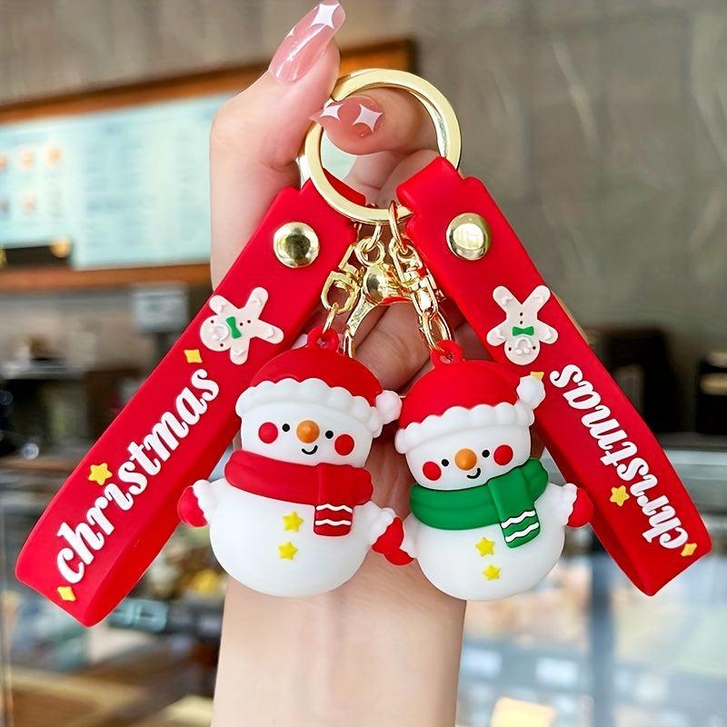 Christmas Keychain Female Cartoon Figure Bag Pendant Couple Gift