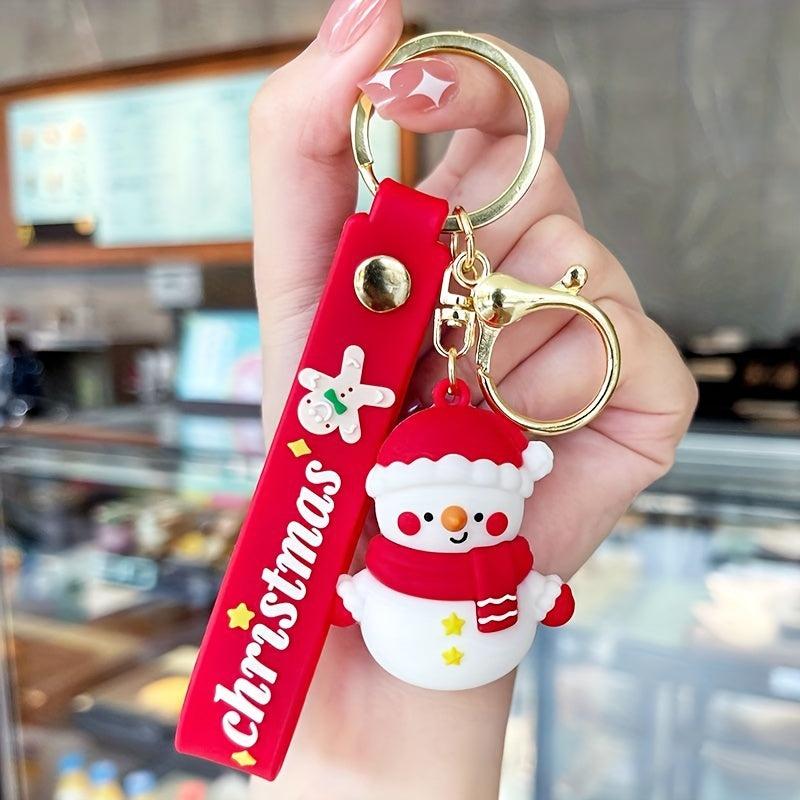 Christmas Keychain Female Cartoon Figure Bag Pendant Couple Gift
