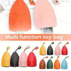 Pull Out Key Wallets Case PU Leather Key Case Pocket Key Holder