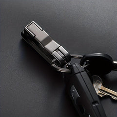 Car Keychain Men's Zinc Alloy Anti Lost Dual Keyring Key Pendant