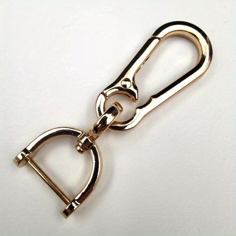 Car Keychain Carabiner Shape Keyring Stainless Steel Man Unisex Gift