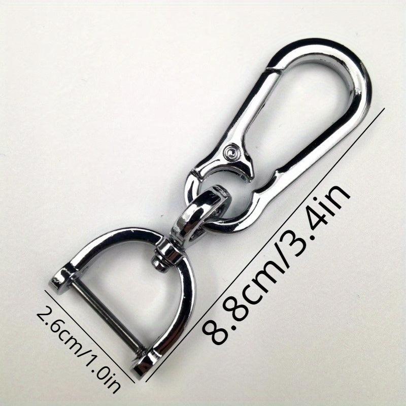 Car Keychain Carabiner Shape Keyring Stainless Steel Man Unisex Gift
