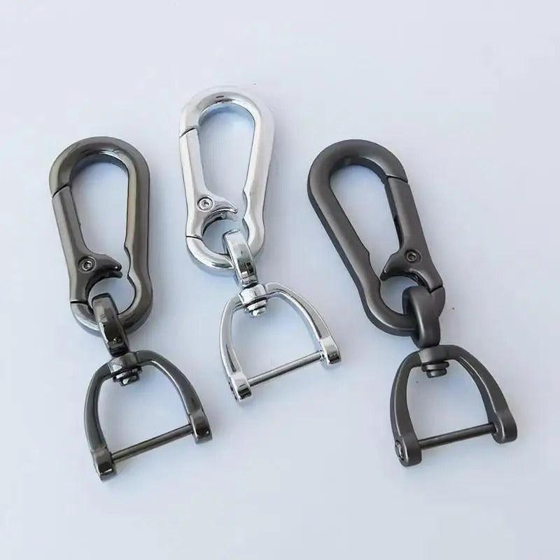Car Keychain Carabiner Shape Keyring Stainless Steel Man Unisex Gift