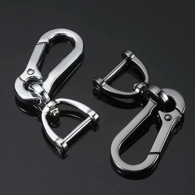 Car Keychain Carabiner Shape Keyring Stainless Steel Man Unisex Gift