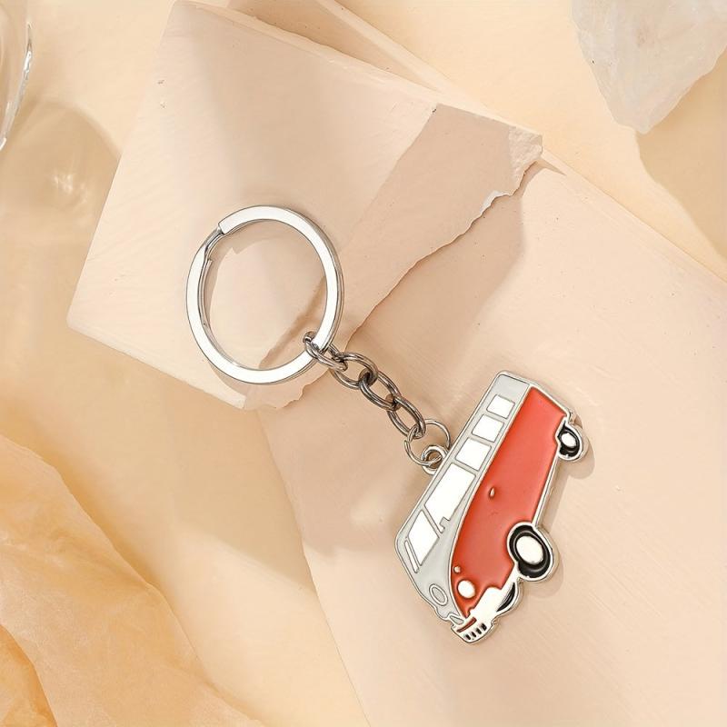 2pcs Car Mounted Model Key Chains Zinc Alloy Metal Key Pendant Keychain