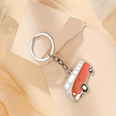 2pcs Car Mounted Model Key Chains Zinc Alloy Metal Key Pendant Keychain