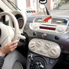 2pcs Car Mounted Model Key Chains Zinc Alloy Metal Key Pendant Keychain