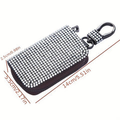 Rhinestone Car Key Cover for Glamorous Protection