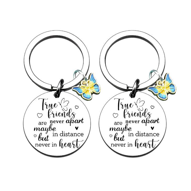 Butterfly Keychain - Never Part From True Friends