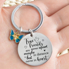 Butterfly Keychain - Never Part From True Friends