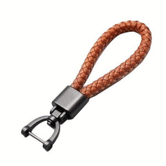 Leather Keychain Braided Keyring Car Accessories