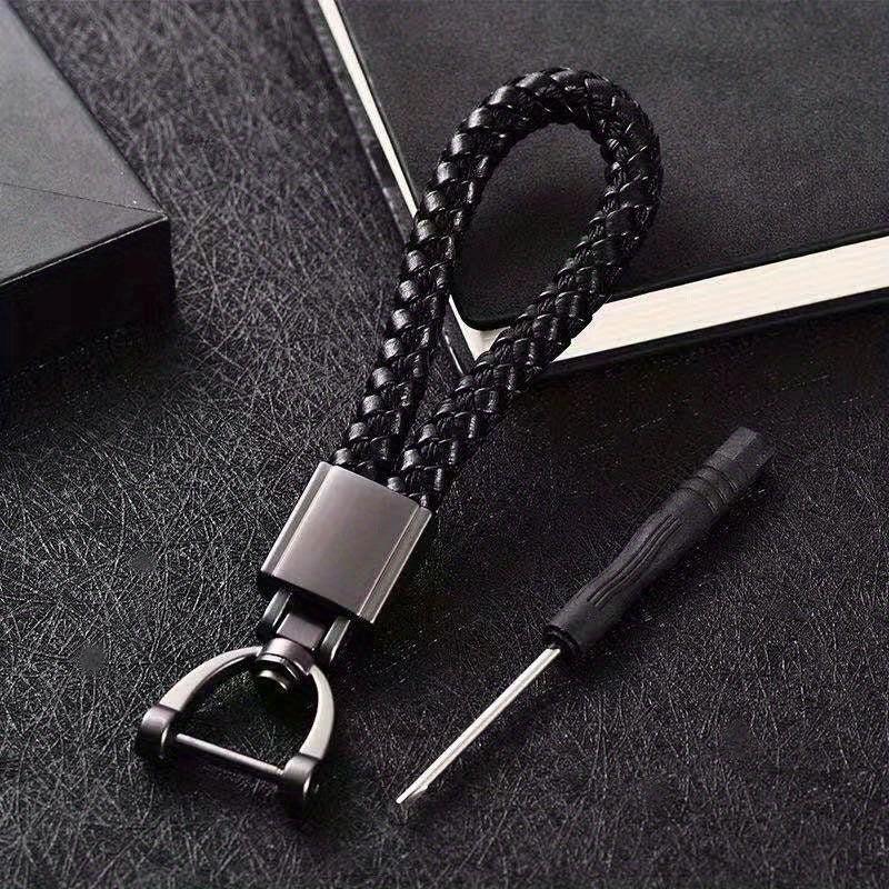 Leather Keychain Braided Keyring Car Accessories
