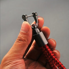 Leather Keychain Braided Keyring Car Accessories