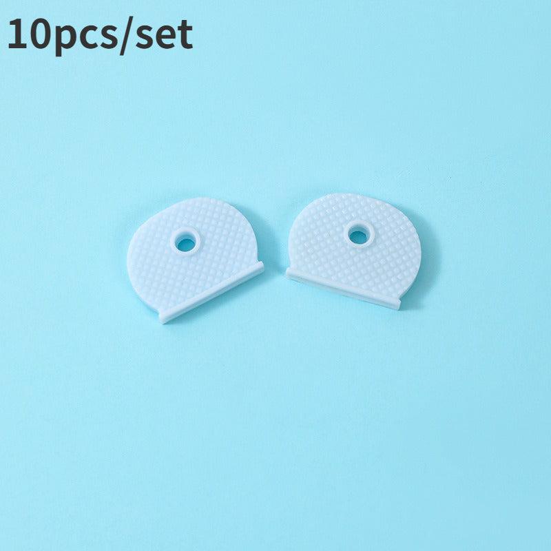 10pcs Car Home Elastic Key Case Waterproof Key Cap Protective Case