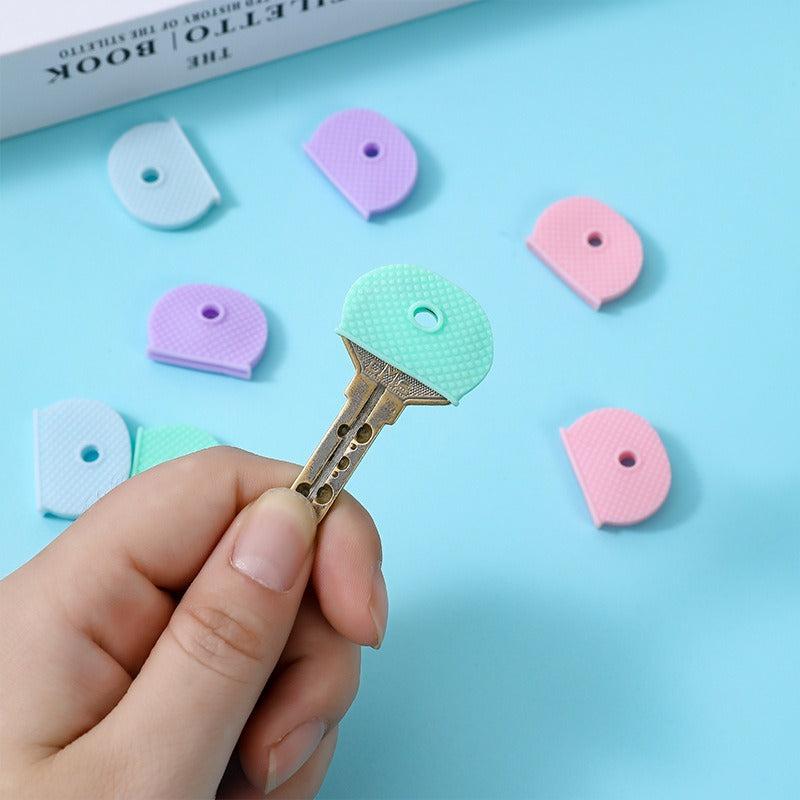 10pcs Car Home Elastic Key Case Waterproof Key Cap Protective Case