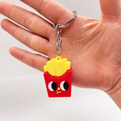 Cute Food Themed Car Keychain Set