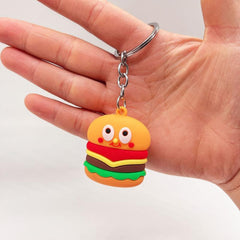 Cute Food Themed Car Keychain Set