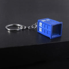 1pc Phone Booth Alloy Keychain Event Gift Car Interior Pendant