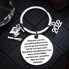 Graduation Key Chain - Stainless Steel Gift for Students