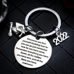 Graduation Key Chain - Stainless Steel Gift for Students