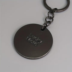 Smiley Face Zinc Alloy Keychain