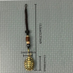 Pure Brass Rich World Hand Piece Car Key Chain Pendant Male Accessories