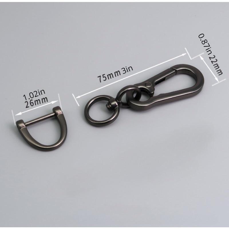 8 Point Chain With Removable Horseshoe Car Keychain Three Piece Set