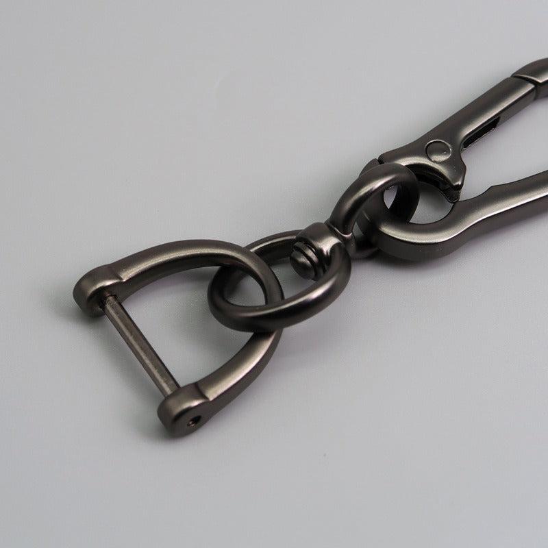 8 Point Chain With Removable Horseshoe Car Keychain Three Piece Set