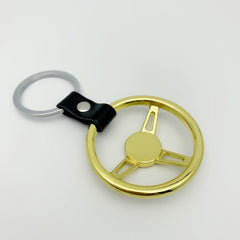 Racing Steering Wheel Metal Key Ring Holder Bag Pendant