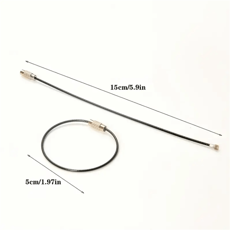 7pcs Multicolor Steel Wire Rope for Portable Key Storage