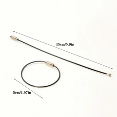 7pcs Multicolor Steel Wire Rope for Portable Key Storage