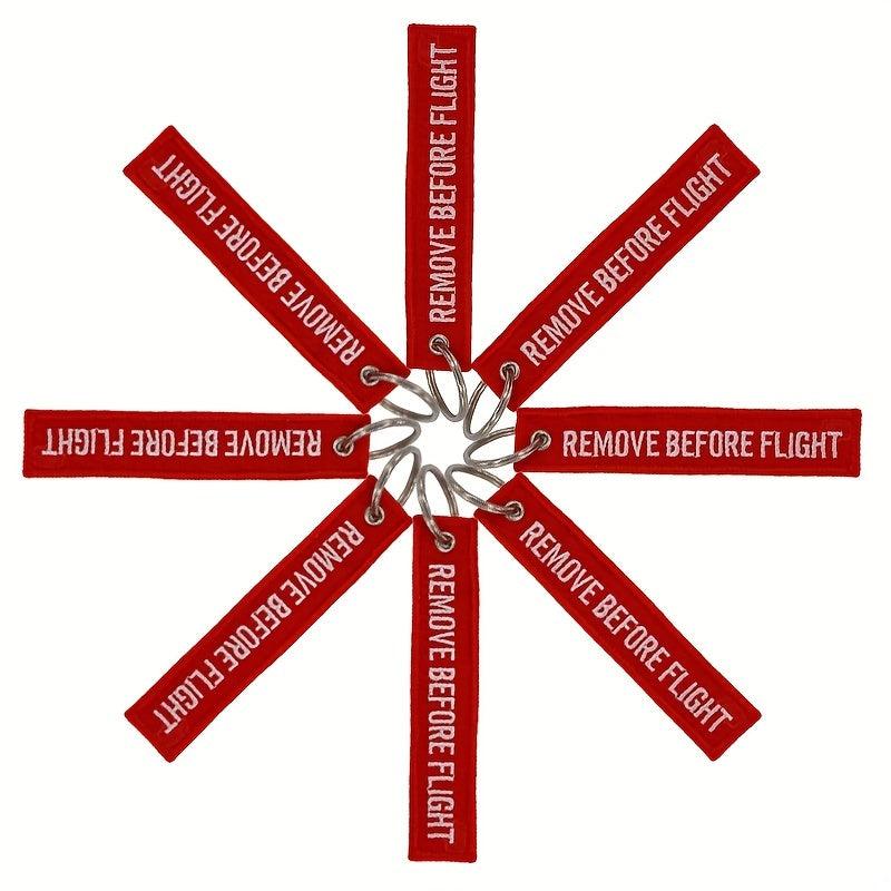 3pcs Remove Before Flight Key Chain for Motorcycles Scooters Cars Key Fobs