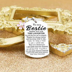 Unique Bestie Flowers Keychain Birthday Keyring Good Friends Friendship