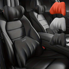 Memory Foam Car Neck Pillow Waist Cushion for Driving Auto Comfortable Sitting