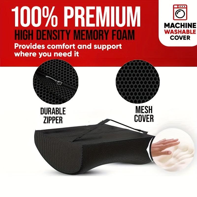 Memory Foam Lumbar Support Pillow for Office Chairs, Cars & More