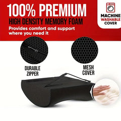 Memory Foam Lumbar Support Pillow for Office Chairs, Cars & More