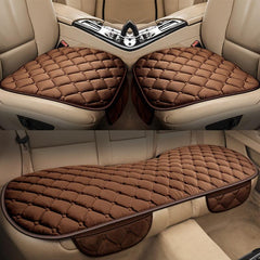 3pc Car Seat Covers Plush Winter Seat Cushion Pad Car Seat Mat
