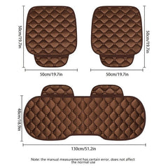 3pc Car Seat Covers Plush Winter Seat Cushion Pad Car Seat Mat