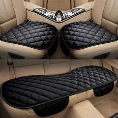 3pc Car Seat Covers Plush Winter Seat Cushion Pad Car Seat Mat