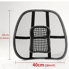 Mesh Lumbar Support Cushion for Chair, Car, Office - Relief for Back Pain