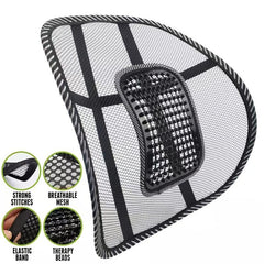 Mesh Lumbar Support Cushion for Chair, Car, Office - Relief for Back Pain