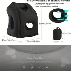 Inflatable Travel Pillow for Airplane Car Bus and Office