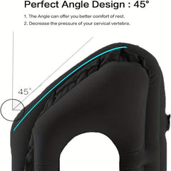 Inflatable Travel Pillow for Airplane Car Bus and Office