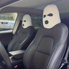 Funny Polyester Car Seat Headrest Cover Warm Mask Headcover
