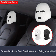 Funny Polyester Car Seat Headrest Cover Warm Mask Headcover