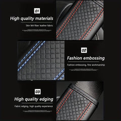 2pcs Car Seat Belt Cover Breathable Faux Leather Shoulder Pad for Men and Women
